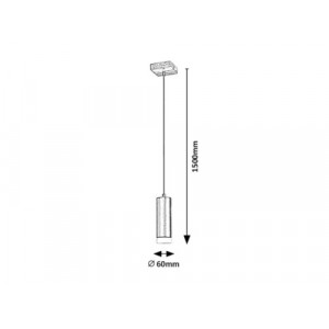 Spot bara Toras 1xGU10 metal/lemn stejar/negru Rabalux