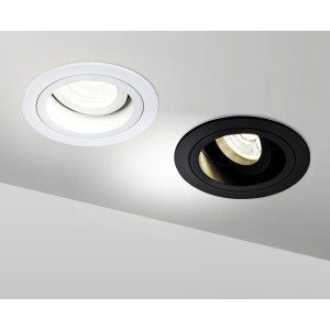 Spot incastrat Atom 1xGU10 metal negru Maytoni