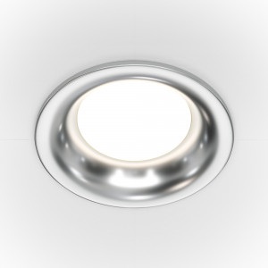 Spot incastrat Slim 1xGU10 metal argintiu Maytoni DL027-2-01-S