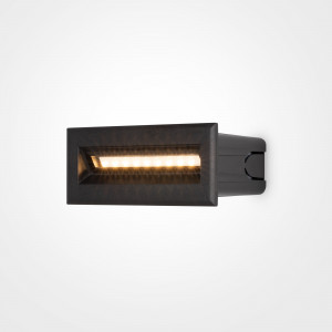 Spot scara incastrat Bosca LED metal negru Maytoni O045SL-L5B3K