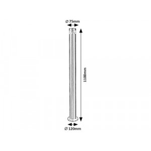 Stalp exterior Lisbon LED 7W metal/acril nichel Rabalux