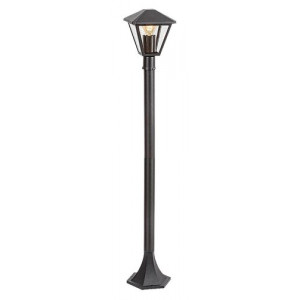 Stalp exterior Paravento 1xE27 metal/sticla negru Rabalux
