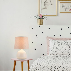 Veioza Ellie 1xE14 ceramica/textil bej Rabalux