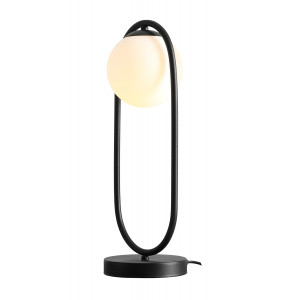 Veioza Riva 1xE14 metal/sticla negru Aldex