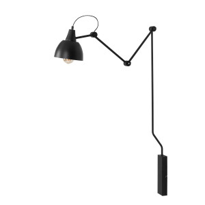 Aplica Aida 1xE27 metal negru Aldex