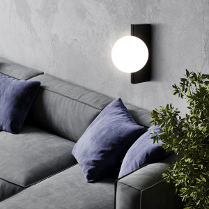 Aplica Avant-garde 1xG9 metal/sticla negru/alb Maytoni