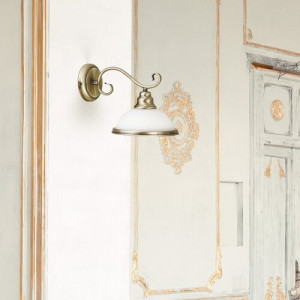 Aplica Elisett 1xE27 metal/sticla bronz Rabalux