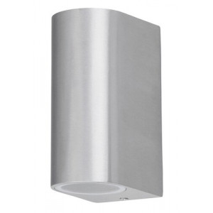 Aplica exterior Chile 2xGU10 metal/sticla aluminiu Rabalux