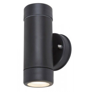 Aplica exterior Medina 1xGU10 acril negru/transparent Rabalux