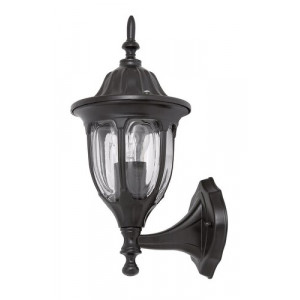 Aplica exterior Milano 1xE27 metal/sticla negru Rabalux