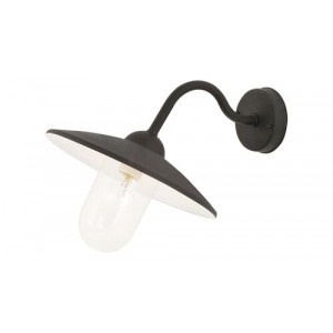 Aplica exterior Vigo 1xE27 metal/sticla negru/transparent Rabalux