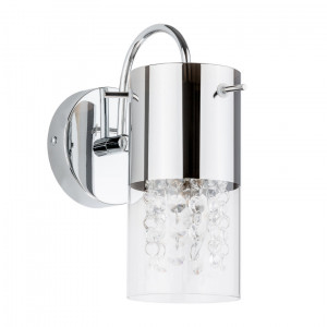 Aplica Marqu 1xE14 metal/sticla/cristal crom Italux