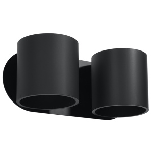 Aplica Orbis 2xG9 metal negru cilindric