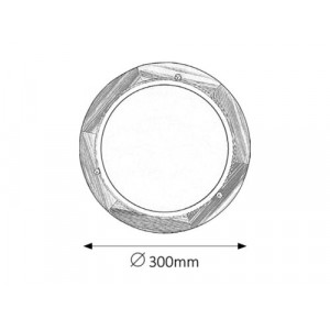 Aplica Ufo 1xE27 metal/lemn/sticla natur/alb Rabalux