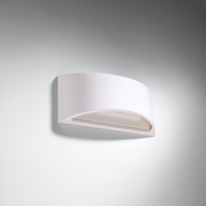 Aplica Vixen 1xG9 ceramica alb semicircular - Img 2