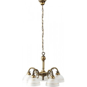 Candelabru Flossi 5xE27 metal/sticla bronz/alb Rabalux RBL8815