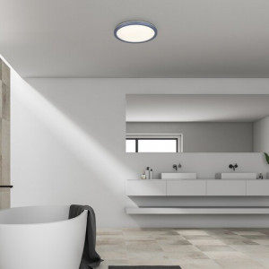 Corp liniar Lambert LED 15W acril argintiu/alb Rabalux
