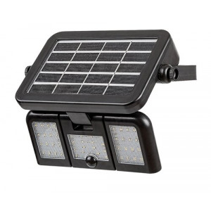 Lampa solara Lihull LED 9.6W acril negru Rabalux