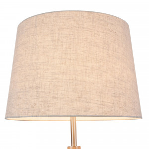 Lampadar Calvin 1xE27 lemn/textil maro/bej Maytoni