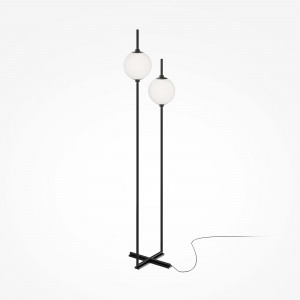 Lampadar The Sixth Sense 2xLED metal/sticla negru/alb Maytoni