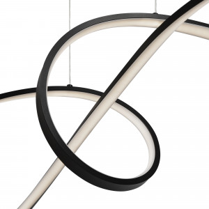 Lustra Curve 1xLED metal negru Maytoni