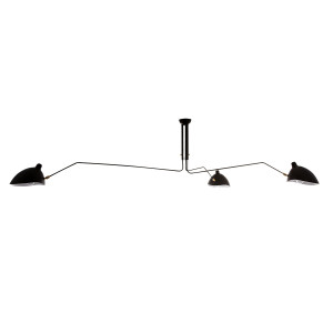 Lustra Davis 3xE27 metal negru Italux