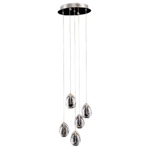 Lustra Huelto LED 24W 1450lumeni metal/acril crom Italux