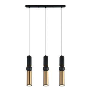 Lustra Isidora L 3xGU10 metal negru/bronz antichizat Italux