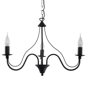 Lustra Minerwa 3xE14 metal negru