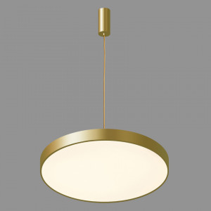 Lustra Orbital LED 60W 3600 lumeni metal/acril auriu sablat Italux
