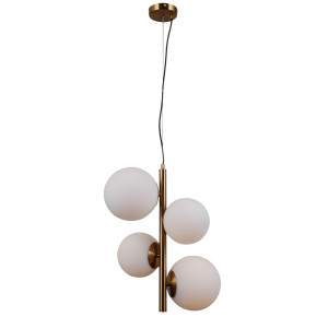 Lustra Riga 1+1xE27+E14 metal/sticla auriu Italux