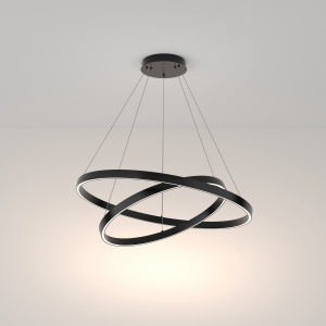Lustra Rim LED 88W 4000K metal negru Maytoni