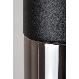 Lustra Ronno 3xE27 metal/sticla negru/fumuriu Rabalux