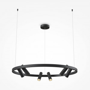 Lustra Satellite LED metal negru Maytoni