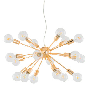 Lustra Theo 18xE27 metal auriu Italux