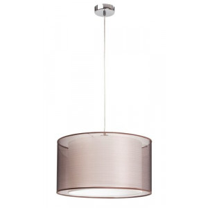Pendul Anastasia 1xE27 metal/textil crom/maro Rabalux RBL2632