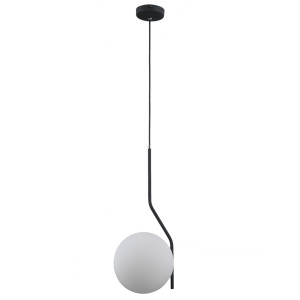 Pendul Carimi 1xE27 metal/sticla antracit Italux