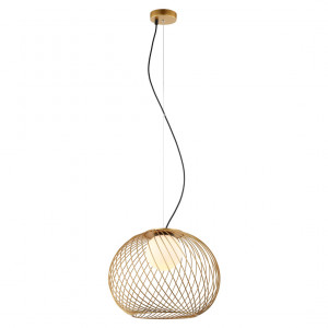 Pendul Clarisa 1xE27 metal/sticla auriu Italux