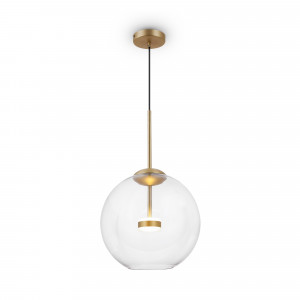 Pendul Cometa LED metal/sticla auriu mat/transparent Maytoni