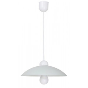 Pendul Cupola range 1xE27 acril/sticla alb Rabalux