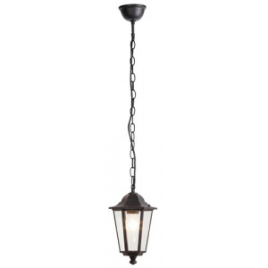 Pendul exterior Velence 1xE27 metal/sticla negru Rabalux