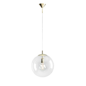 Pendul Globus 1xE27 metal/sticla auriu Aldex