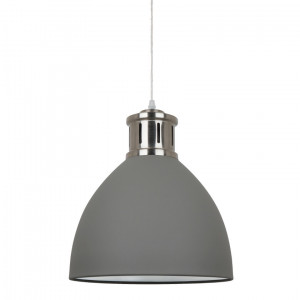 Pendul Lola 1xE27 metal gri/nichel satinat Italux