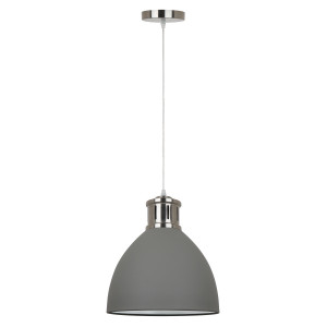 Pendul Lola 1xE27 metal gri/nichel satinat Italux