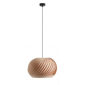 Pendul Nature C 1xE27 metal/lemn negru/natur Aldex