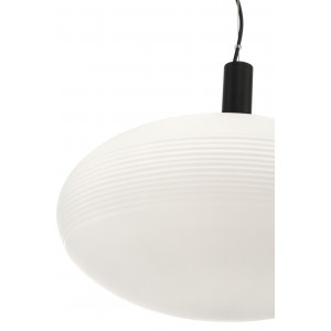 Pendul Perlas 1xE27 metal/sticla negru/alb Maytoni
