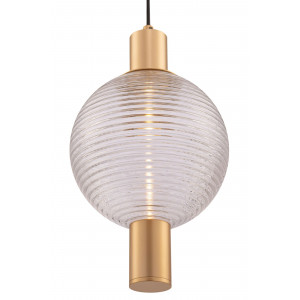 Pendul Rueca 1xGU10 metal/sticla alama/transparent Maytoni