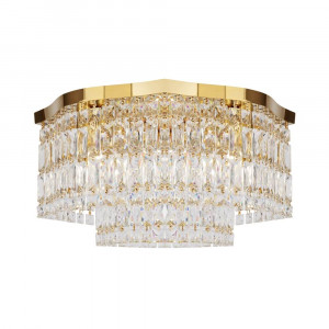 Plafoniera Dune 6xE14 metal/cristal auriu Maytoni