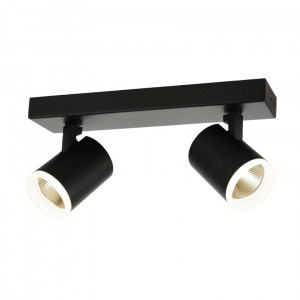 Plafoniera Helvia LED 10W 1000 lumeni metal/acril negru Italux