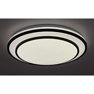 Plafoniera Lupita LED 40W metal/sticla negru/alb Rabalux